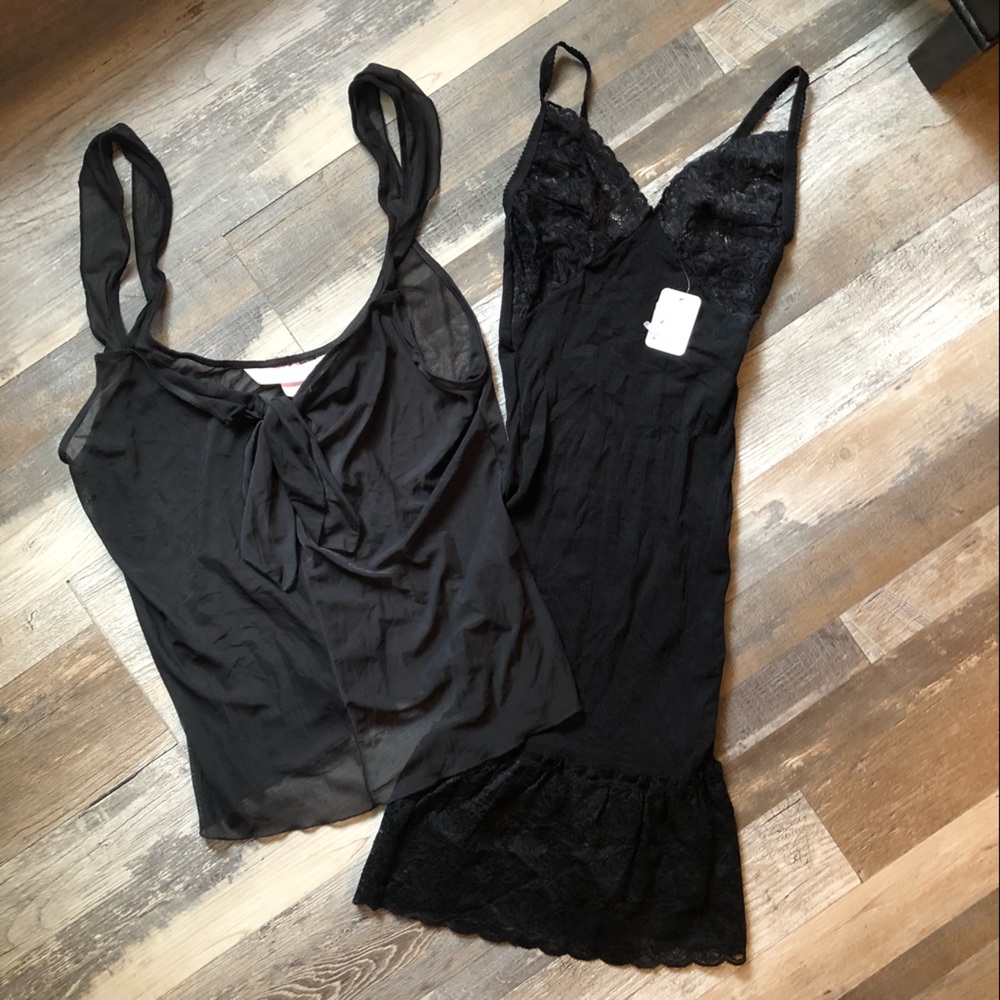 Black Cami/ NWT Gown Set